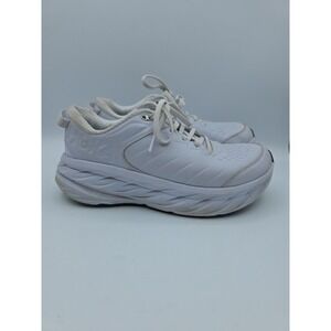 Hoka One One Bondi SR Women's Size 9 Slip Resistant Shoes White Leather